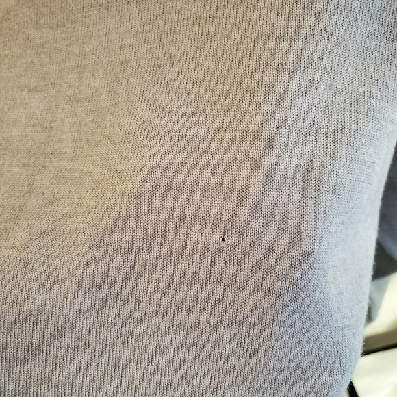 St. John Gray Sweater Crew-neck Long Sleeve Pull - Picture 7 of 8